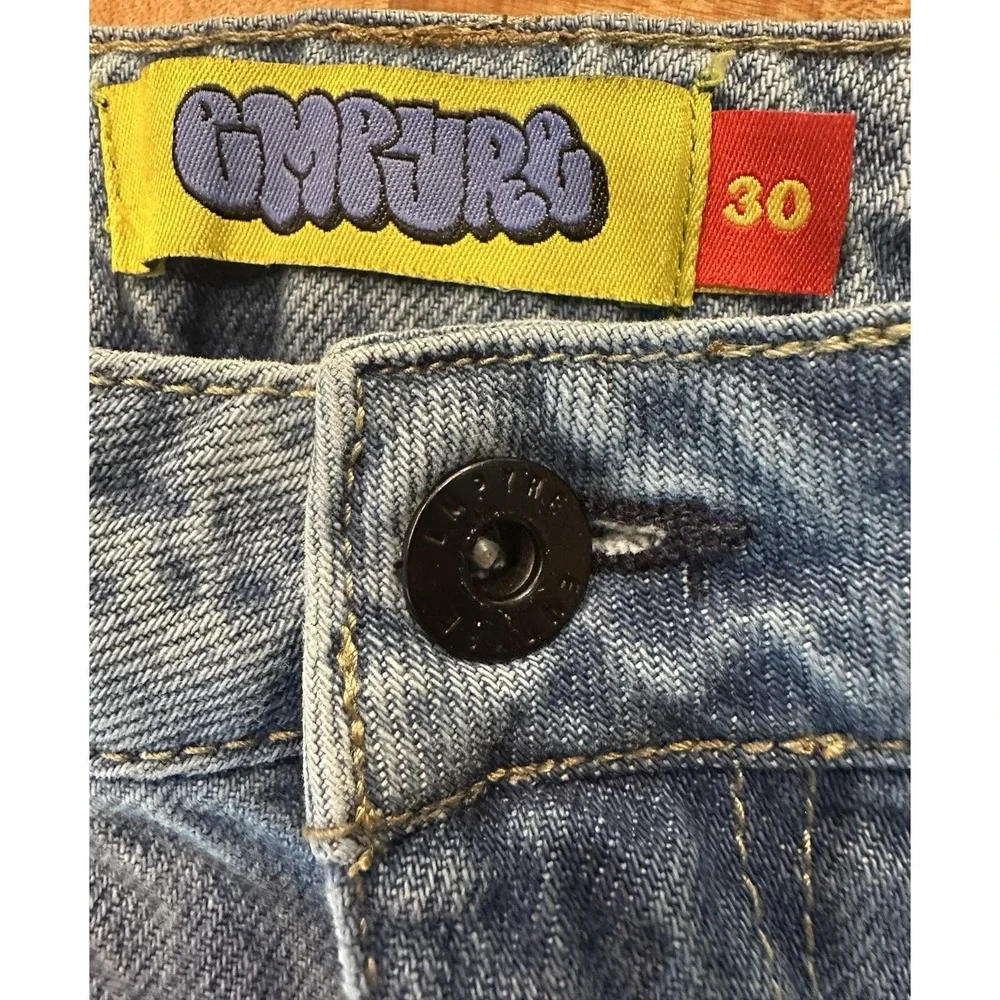 Empyre Jeans Loose Fit Mens Blue Denim Skater Baggy Streetwear Size 30